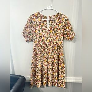 Floral dress.
